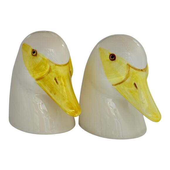 Ron Gordon Designs Anthropomorphic Duck Head Salt And Pepper Shaker Set Japan - Picture 9 of 9